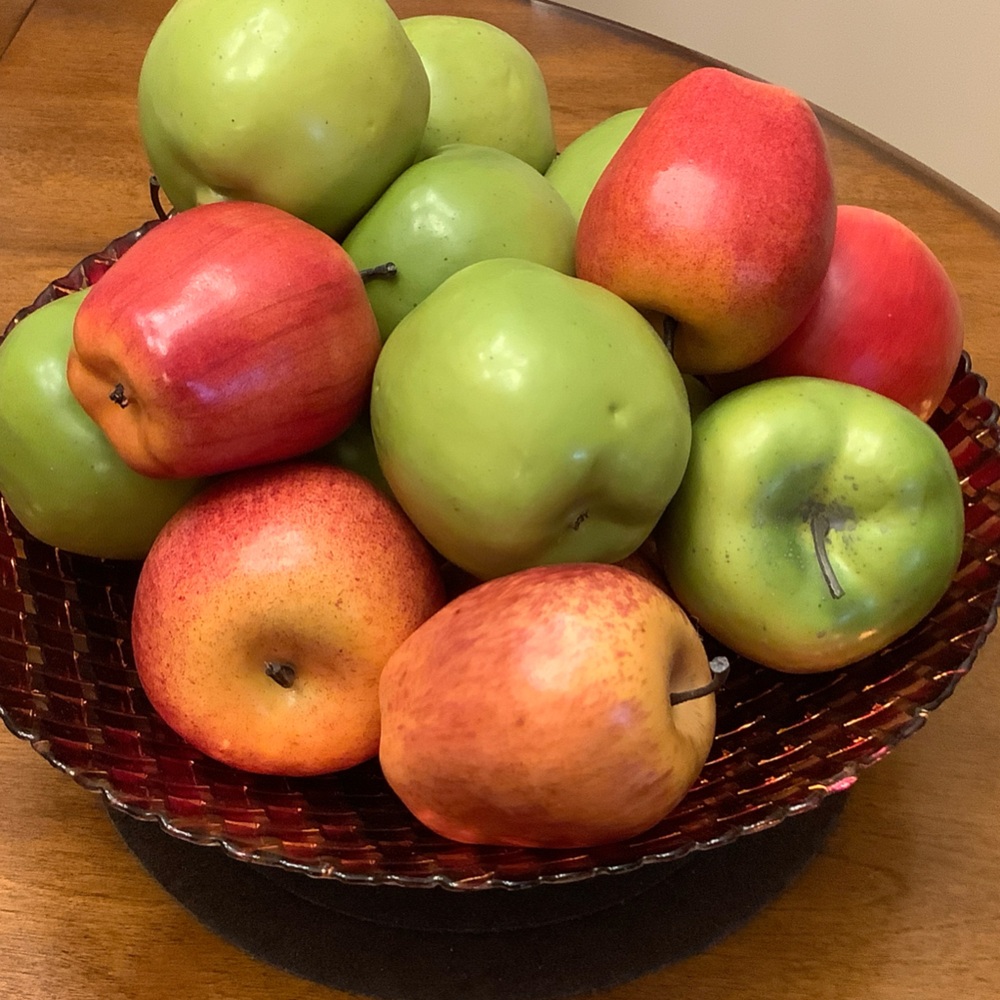 Vibrant Red and Green Decorative Fruit